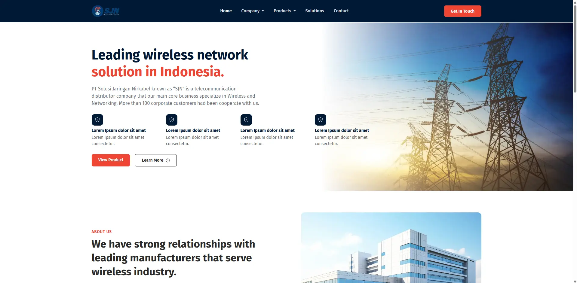 Tampilan PT SJN - Company Profile
